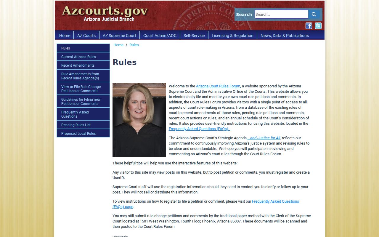 Gila County criminal docket Arizona court rules source