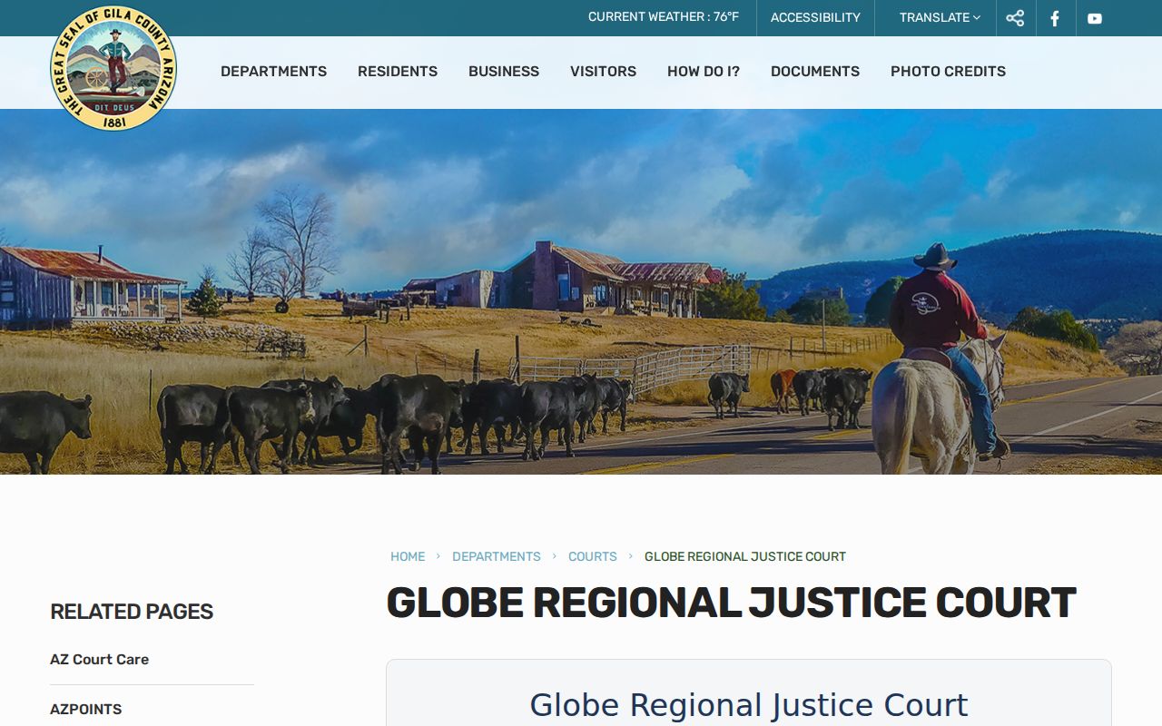Gila County court docket Globe Regional Justice Court